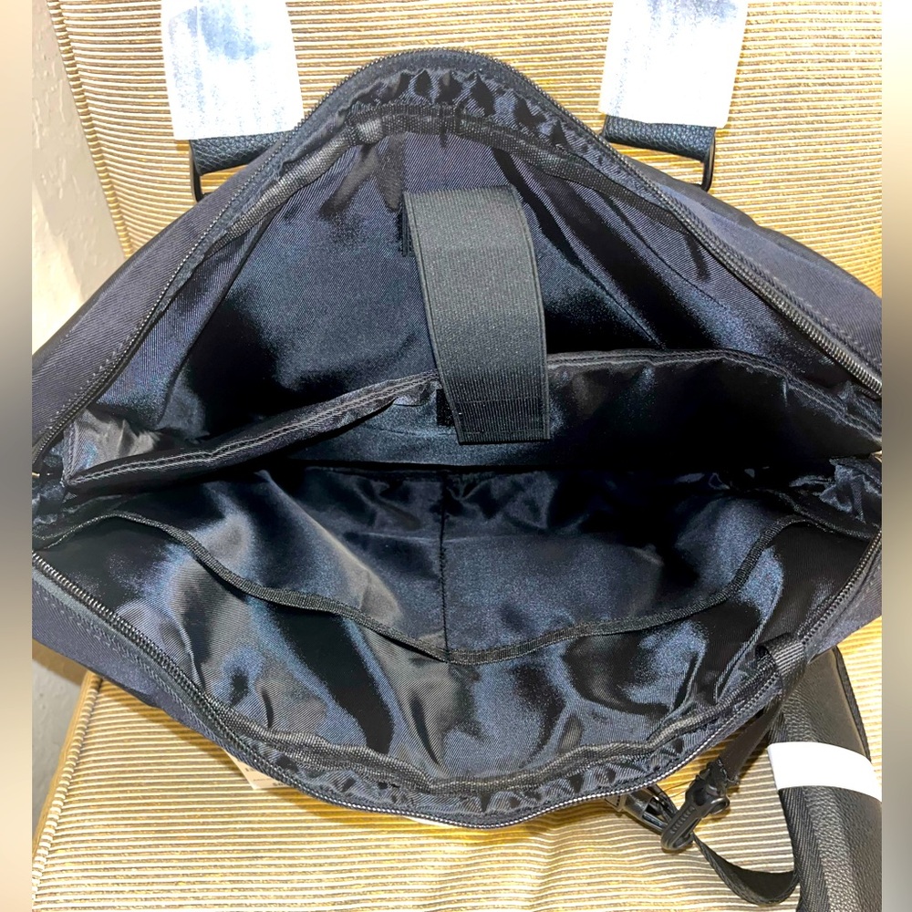 NWT 🎉ALFANI AlfaTech Black Soft-Sided 15” Laptop Bag/Briefcase - Picture 9 of 11